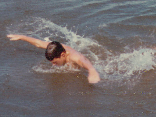 Donor 15 years old, doing butterfly